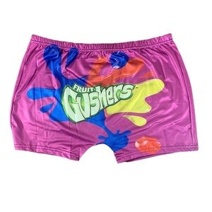 Luckinbaby Purple Fruit Juicers Novelty Bike Casual Workout Sports Shorts -Large